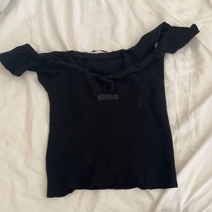 Prada off the shoulder shirt